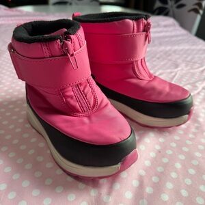 Wonder Nation Pink Little Girls Snow Boots 10